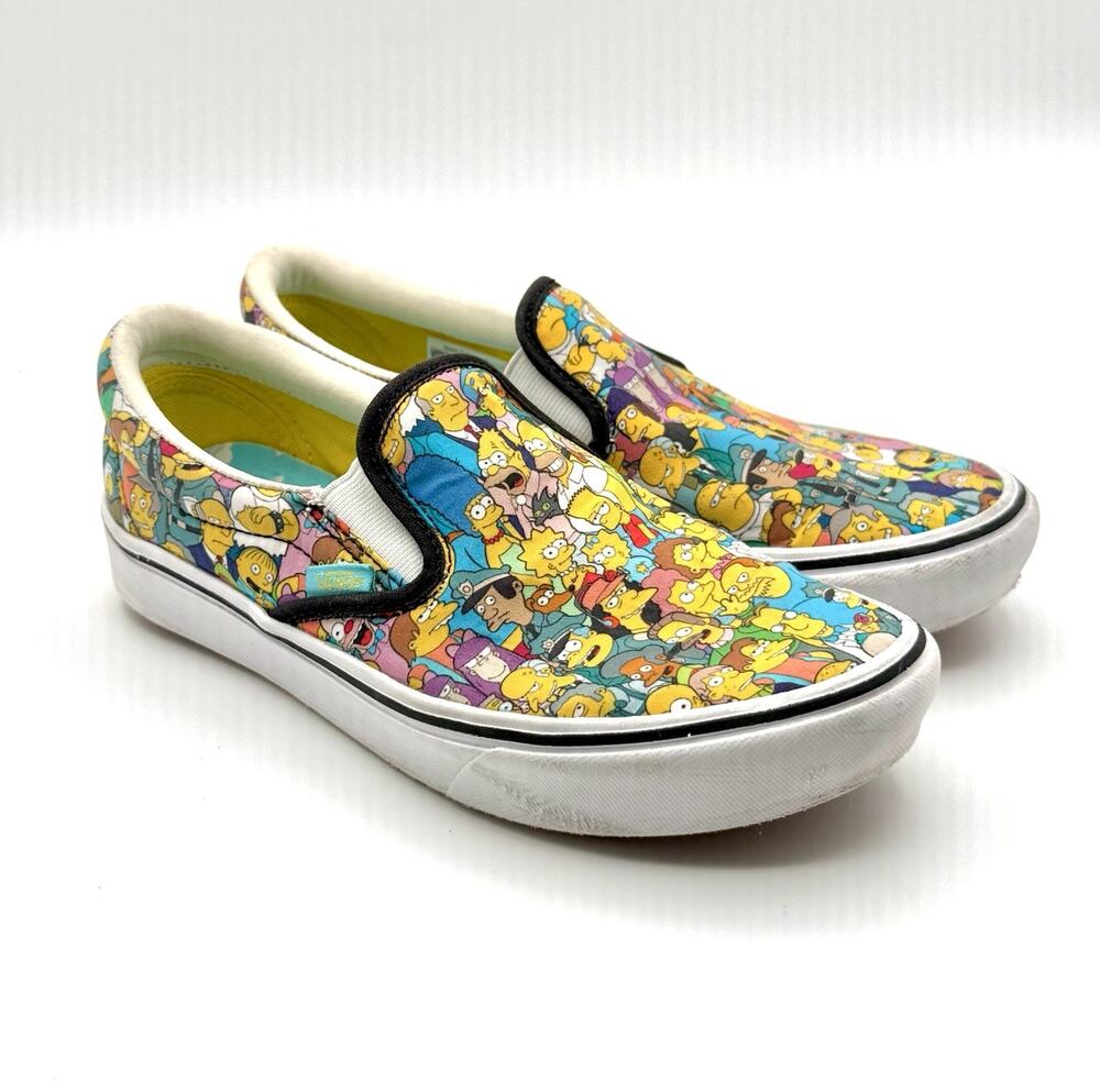 Vans/Simpsons Slip On Unisex Skate Shoes Men's 6.5/Women's 8 Pre Owned